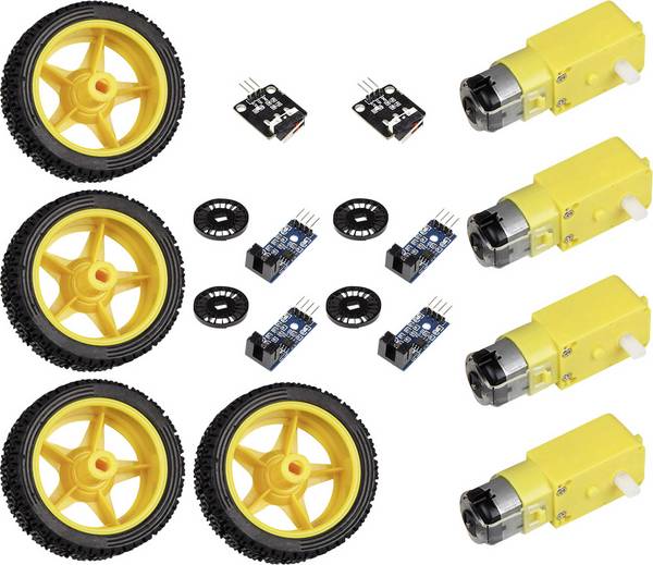 Joy-it CR-1774897 Robot voiture  Adapté pour (ordinateur monocarte) Arduino, Raspberry Pi® 1 pc(s)
