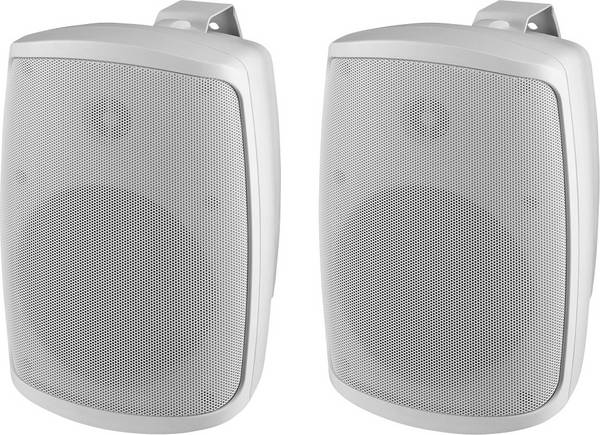 Monacor WALL-04T/WS Enceinte murale ELA 2 W blanc 1 paire(s)