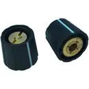 PSP S150-600-1 S150-600-1 Tête de bouton rotatif 4 mm, 6 mm noir (Ø x H) 15 mm x 13.5 mm 1 pc(s)