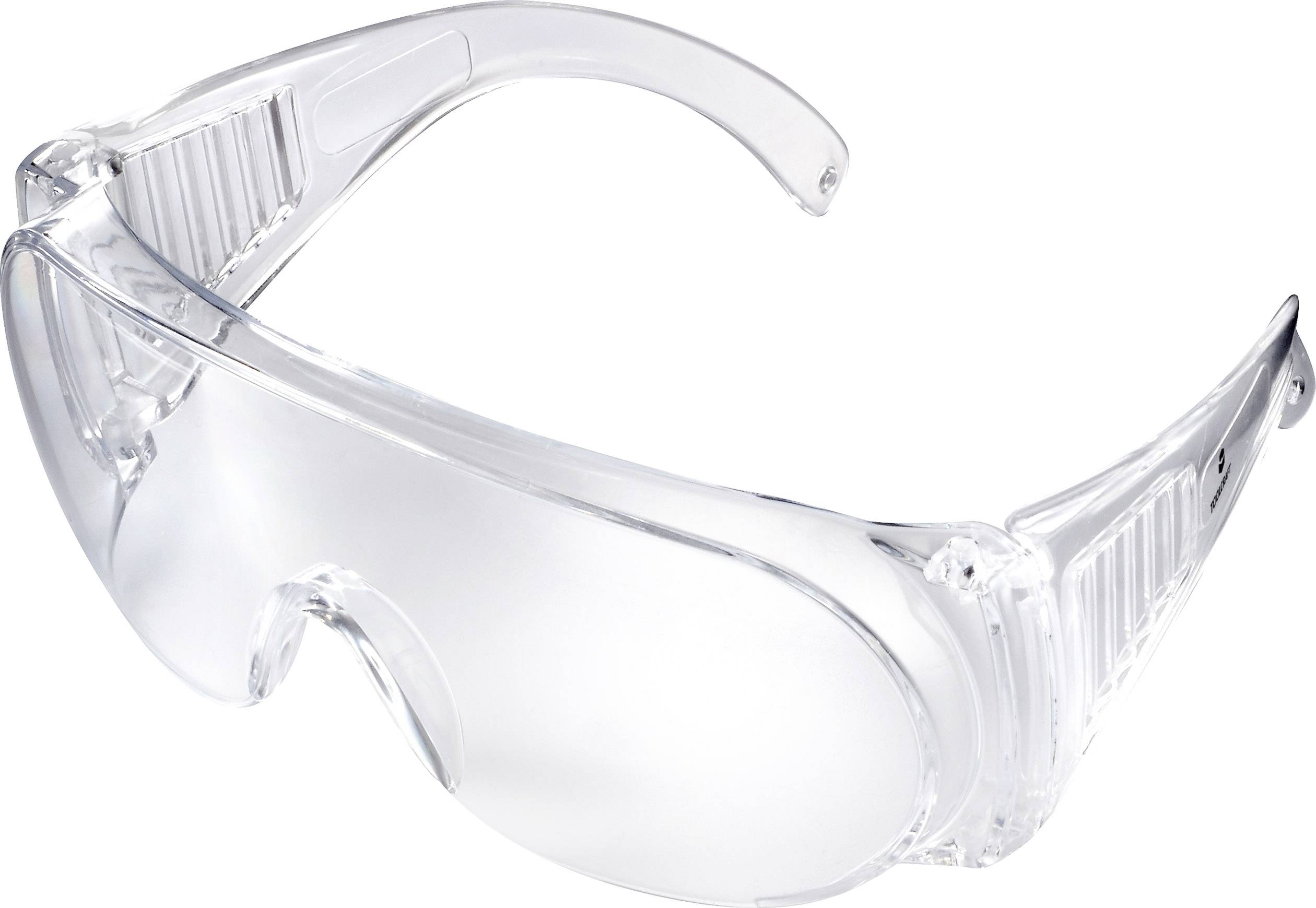 Lunettes de protection transparentes avec protection latérale.