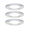Paulmann Nova Spot encastrable pour salle de bains jeu de 3 LED LED 18 W IP44 Aluminium (tourné)