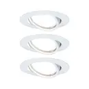 Paulmann 93426 Spot encastrable jeu de 3 LED GU10 blanc