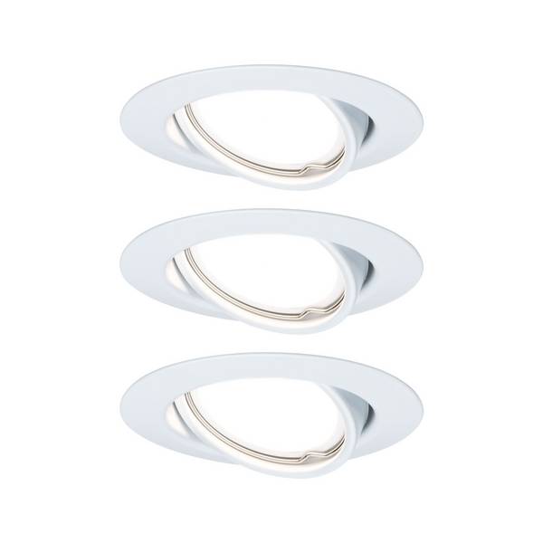 Paulmann 93422 Base Spot encastrable jeu de 3  LED GU10 15 W blanc