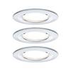 Paulmann Nova Spot encastrable pour salle de bains jeu de 3 LED LED 18 W IP44 chrome (brillant)