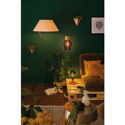 Paulmann Narve 79724 Lampe sur pied LED E27 60 W beige, noir-0
