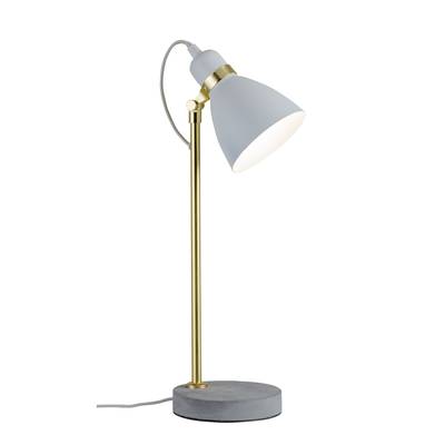 Paulmann Neordic Orm 79623 Lampe de bureau LED E27 20 W  gris béton, blanc, or