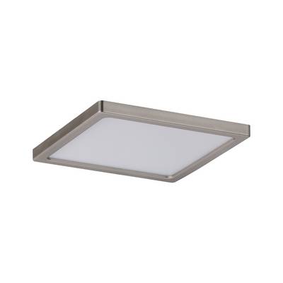 Plafonnier LED carré avec cadre en métal et diffuseur blanc. Design minimaliste pour intérieurs modernes.