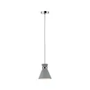 Paulmann Verve 70890 Luminaire à suspendre LED E27 20 W gris béton, chrome