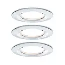 Paulmann Nova Spot encastrable pour salle de bains jeu de 3 LED LED 18 W IP44 chrome (brillant)