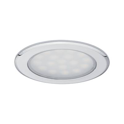 Plafonnier LED rond en finition métallique. Idéal pour un éclairage moderne des espaces.