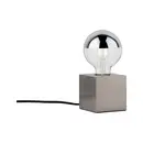 Paulmann Kura 79730 Lampe de table LED E27 20 W acier inoxydable (brossé)
