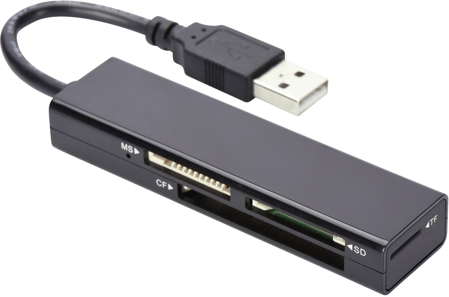 Lecteur de carte mémoire externe 85241 USB 2.0 noir 1 pc(s