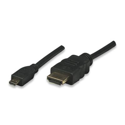 Câble de raccordement TECHly HDMI 2.00 m noir ICOC HDMI-4-AD2 Câble HDMI-0
