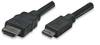 Câble de raccordement TECHly HDMI Fiche mâle HDMI-A 3.00 m noir ICOC-HDMI-B-025 Câble réseau, câble patch