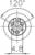 Diagramme d'un cercle avec trois points répartis uniformément à l'intérieur, étiquetés '1', '2' et '3'. L'angle est de 120°.
