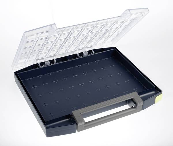 raaco 434293 Coffret de rangement (L x l x H) 361 x 421 x 55 mm Nombre de compartiments: 0 Contenu 1 pc(s)