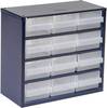 raaco 612-02 Réservoir pour petites pièces (l x H x P) 306 x 283 x 150 mm Nombre de compartiments: 12 Contenu 1 pc(s)
