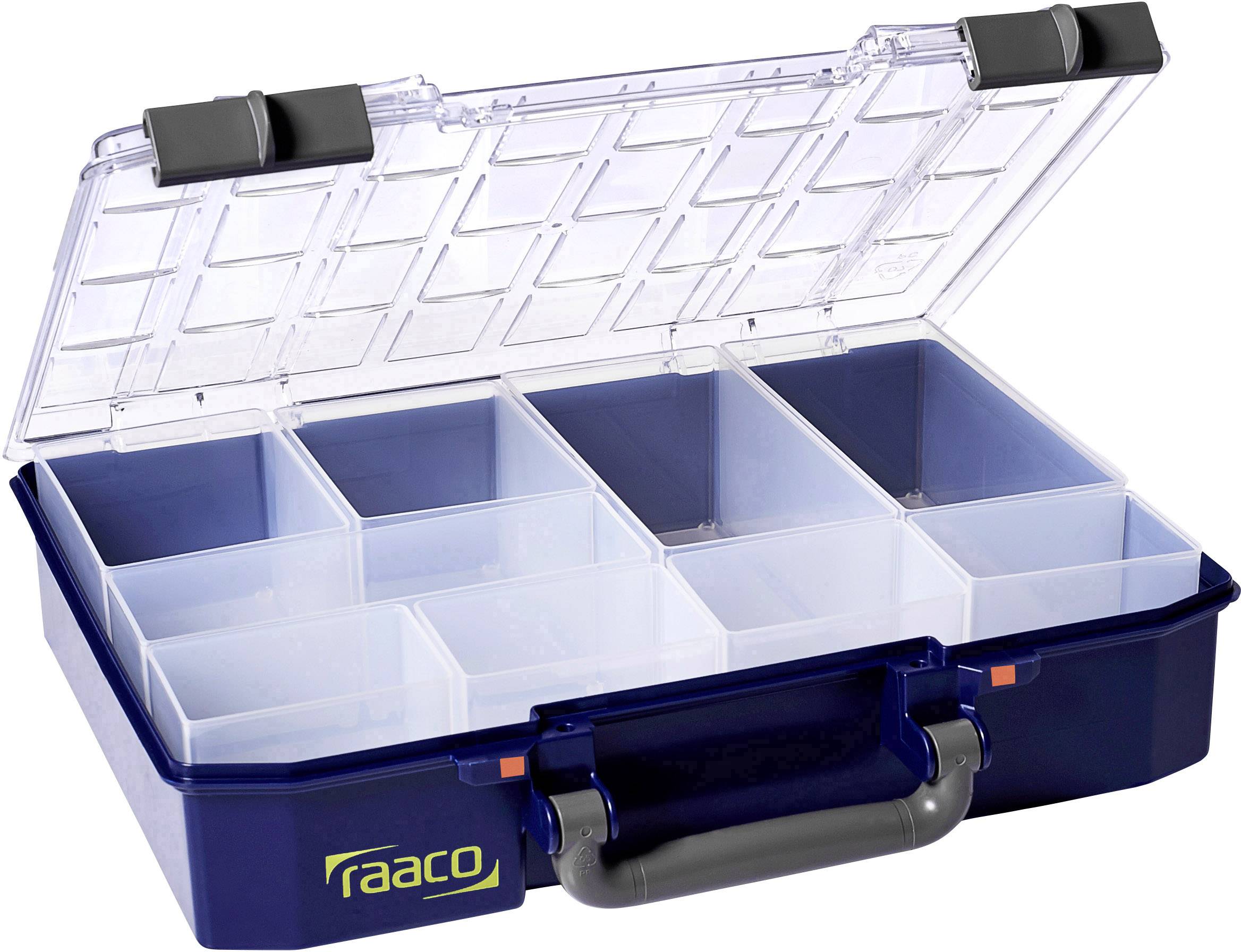 raaco CarryLite 80 4x8-9 Coffret de rangement (L x l x H) 278 x 337 x 79 mm Nombre de compartiments: 9 avec poignée Box 