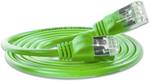Câble LightPatchcables SLIM CAT6 rond, U/FTP, Ø 4,0mm, vert, 0,5 M.