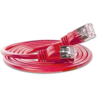 Slim Wirewin PKW-LIGHT-STP-K6 3.0 RT RJ45 Câble réseau, câble patch CAT 6 U/FTP 3.00 m rouge  1 pc(s)