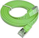 Câble plat slim CAT6, U/FTP, plat, vert, 0,25 M.