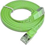 Câble plat slim CAT6, U/FTP, plat, vert, 0,5 M.