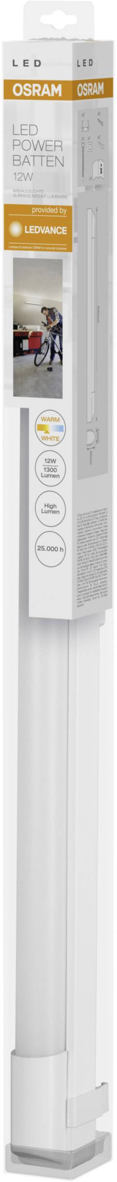 'LED Star+ Batten' Barre lumineuse LED de 10 watts, 1000 lumens. Boîtier blanc, 3000 Kelvin. Économe en énergie, installation facile.