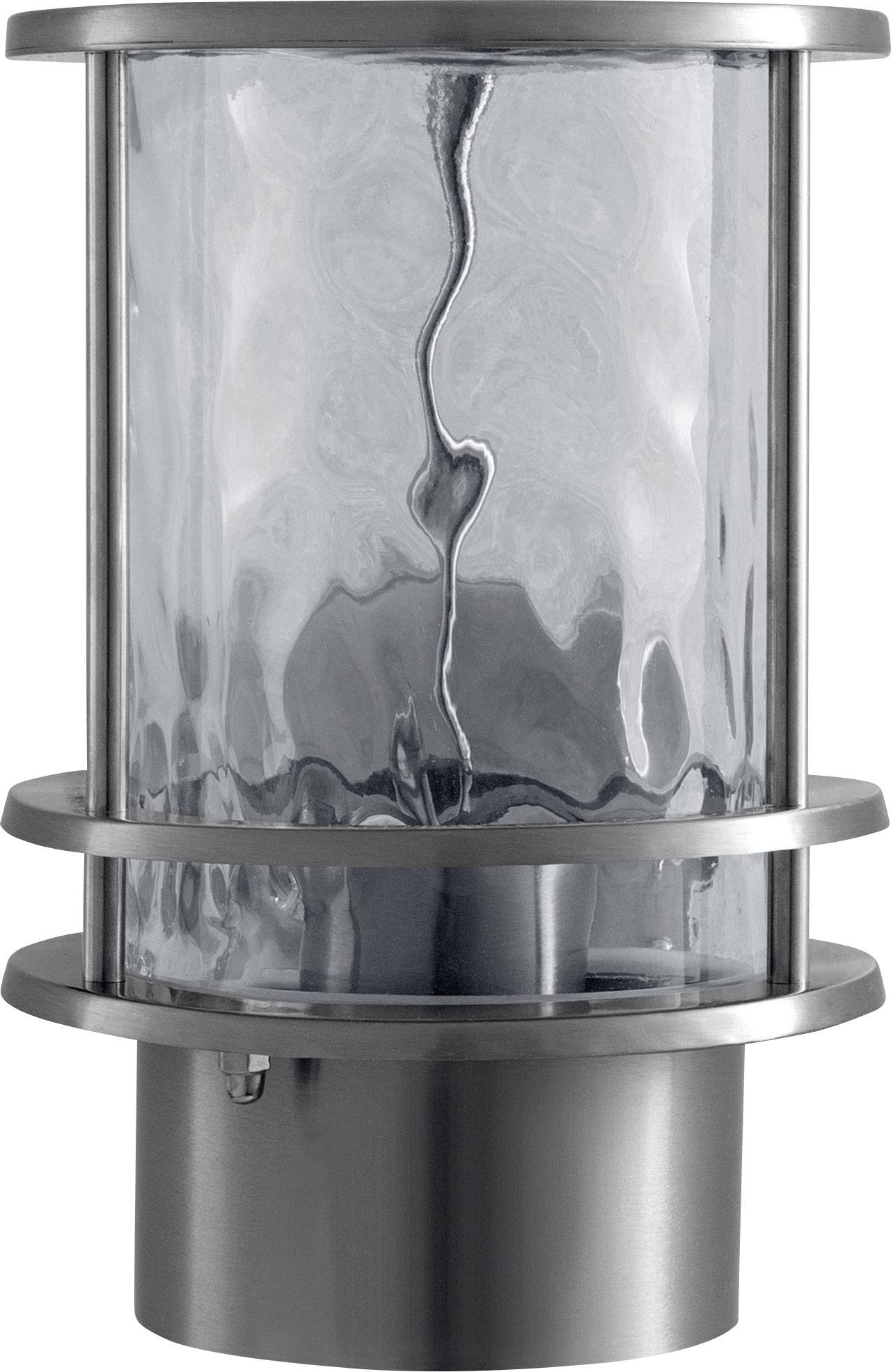 Un boîtier cylindrique extérieur en métal avec un récipient en verre. Le design est élégant et moderne, adapté aux éléments d'éclairage.