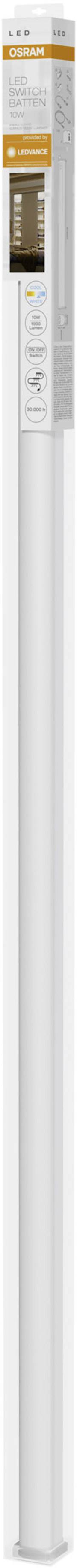 Un tube fluorescent LED Philips emballé, blanc, de 36 watts, 8400 lumens, 180 cm de long ; adapté pour douille G13, avec classe d'efficacité énergétique A+.