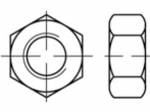 ISO 4032 tourné A 1 écrous hexagonaux, ISO type 1, dimensions : M 2 (500 pièces)