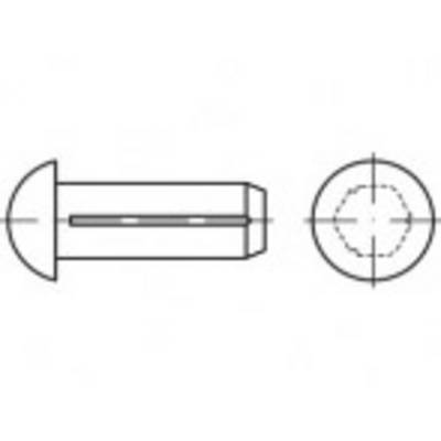 Dessin technique d'une vis en vue latérale et vue de dessus. Il montre le filetage, la tête et l'extrémité de la vis.