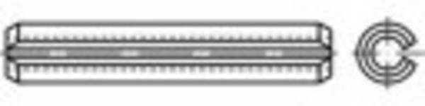 TOOLCRAFT TO-5379435  Goupilles  acier inoxydable  100 pc(s)