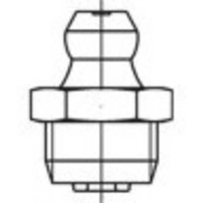 TOOLCRAFT DIN 71412 A 4, forme A-M Graisseurs, court, avec six pans creux, tête conique droit/droit, avec métrique, Dime