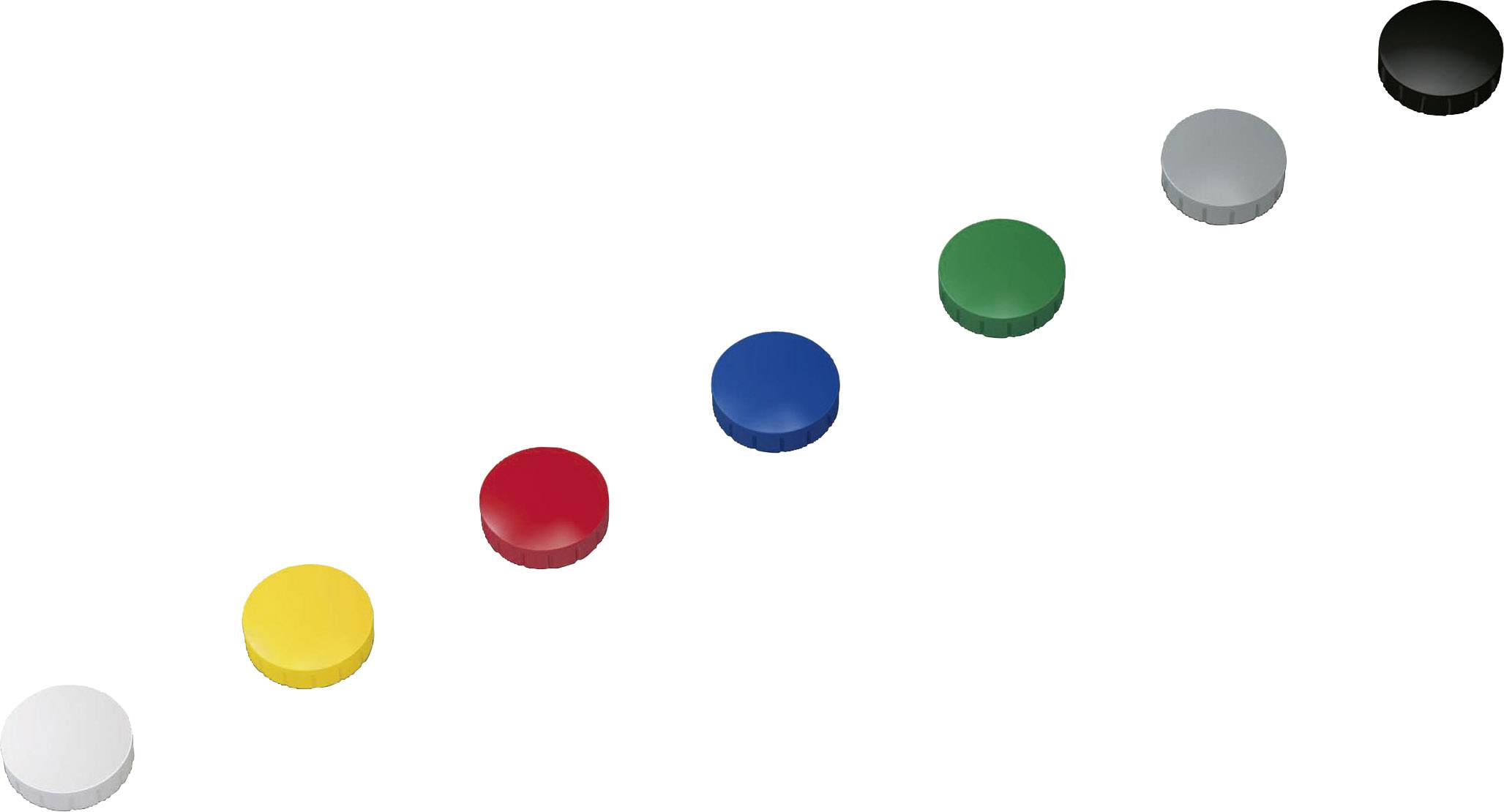 Maul Aimant MAULsolid (Ø x H) 24 mm x 8 mm rond jaune, rouge, bleu, blanc, vert, gris, noir 10 pc(s) 6162499