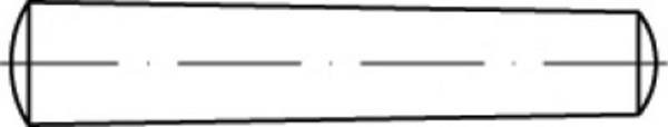 TOOLCRAFT  TO-5393787 Goupille conique  4 mm acier  100 pc(s)
