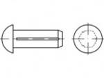 ISO 8746, acier, forme A clous cannelés, avec chanfrein. Dimensions : 1,4 x 3
