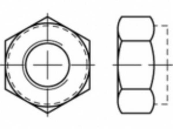 TOOLCRAFT  TO-5440227 Écrou hexagonal M6      acier étamé par galvanisation 1000 pc(s)