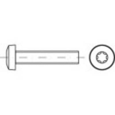 Diagramme de vis : présente une vis à empreinte Torx avec tête cylindrique, vue de côté et vue de dessus.
