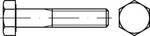 ASME B 18.2.1 Grade 8 (~10.9) UNC Hex cap vis thumbs, vis à six pans avec tige, avec filetage UNC, dimensions : 1/4 x 1 1/2