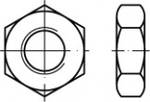 ASME B 18.2.2 Grade 5 (~04) UNC Hex jam pole, faible écrous hexagonaux avec filetage, dimensions : 1/4 UNC