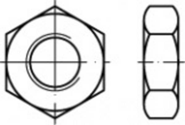TOOLCRAFT  TO-5443971 Écrou hexagonal 5/16"     83936 acier  50 pc(s)