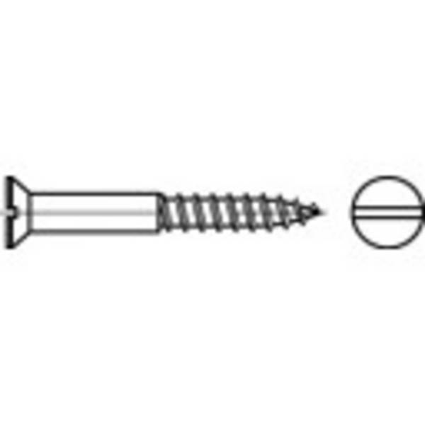 TOOLCRAFT TO-5446842  Vis à bois à tête fraisée 1.6 mm 16 mm plat DIN 97   laiton  500 pc(s)