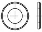 Rondelles forme B DIN 125-1 en laiton (estampées), avec chanfrein. Dimensions : 1,3 x 3,5x0,3