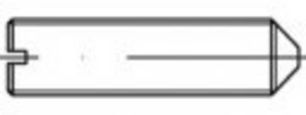 TOOLCRAFT  TO-5448162 Vis sans tête M3 5 mm laiton  100 pc(s)