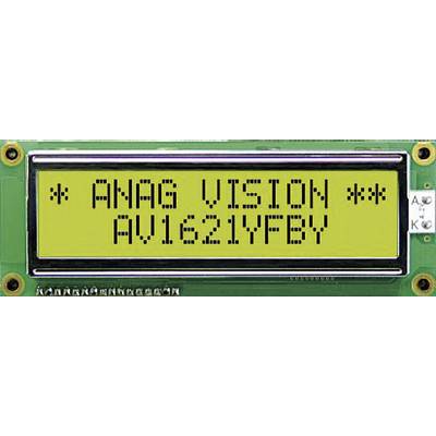 Anag Vision Écran LCD  noir jaune-vert  (l x H x P) 122 x 44 x 13.5 mm AV1621YFBY-SJ 