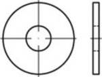 Rondelles DIN 9021 en laiton, extérieur = 3 x vis. Dimensions : 13 x 37 x 3