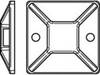 TOOLCRAFT Embase de fixation TO-5454879 noir 100 pc(s)