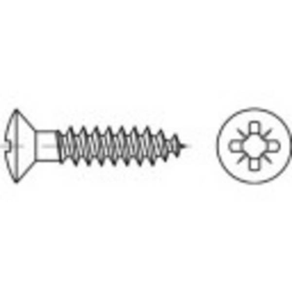 TOOLCRAFT TO-5454993  Vis agglo 3.5 mm 16 mm cruciforme Pozidriv   88095 laiton  1000 pc(s)