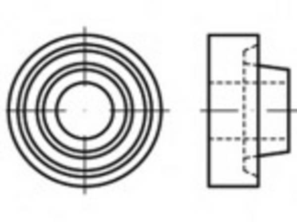Disque d'étanchéité    88917   5000 pc(s) TOOLCRAFT  TO-5455509
