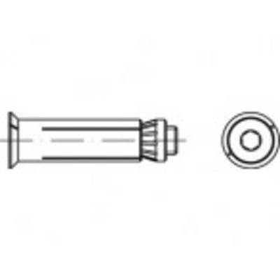Dessin technique d'un boulon avec vue latérale et vue de face. Montre la forme et la structure du boulon, incluant le filetage et la tête.